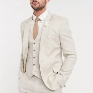 ASOS Wedding Slim Suit Jacket in stretch cotton